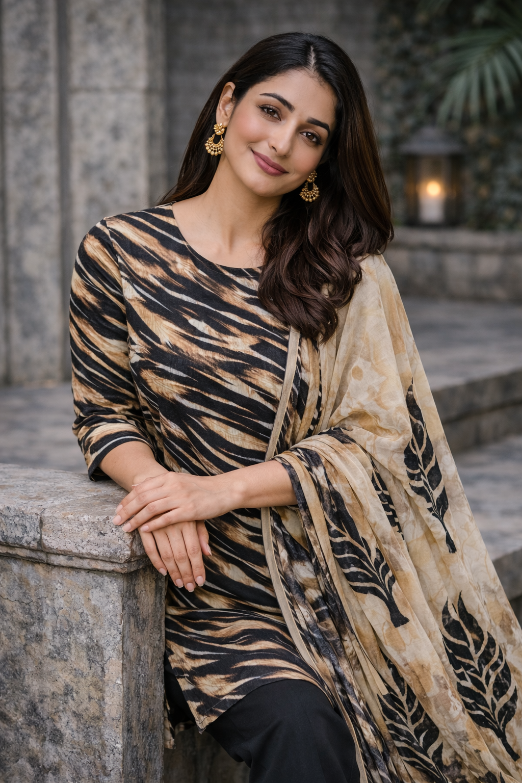 3-Piece Unstitched Bana Dora Lawn Suit – Bana Dora Shirt | Printed Dupatta | Plain Trouser